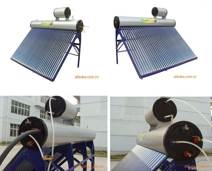 China pressurized solar water heater with assistant tank