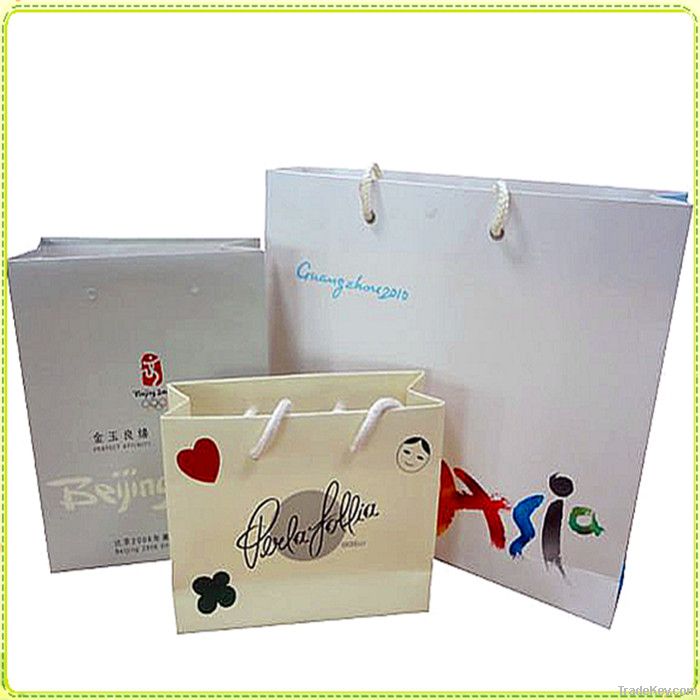 colorful paper printed shopping bag