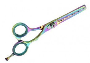 Titanium coated thinning scissors