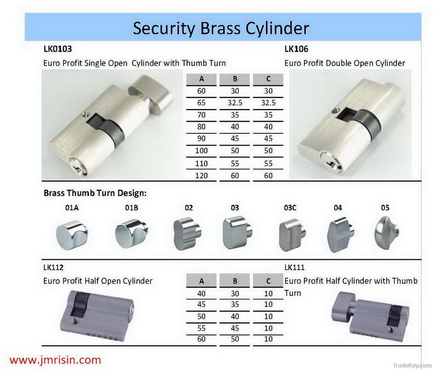 Brass Door Cylinder