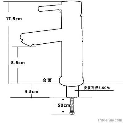 Kitchen Faucet, Sink Mixer, HED-3123-15B