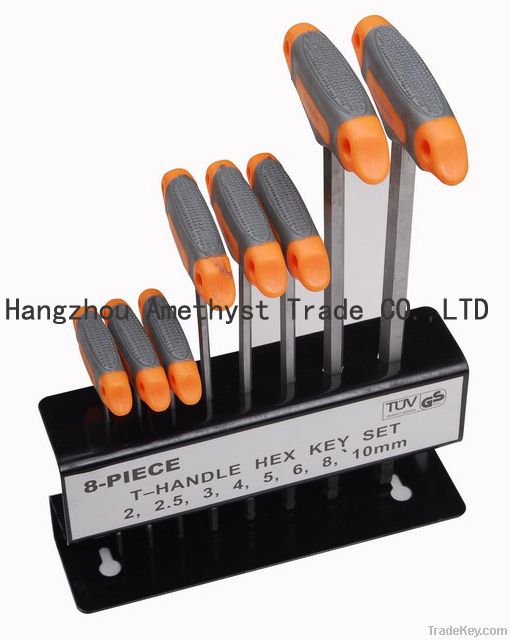 8PC T-handle hex key