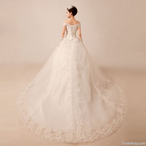 a word should hem lace wedding dress