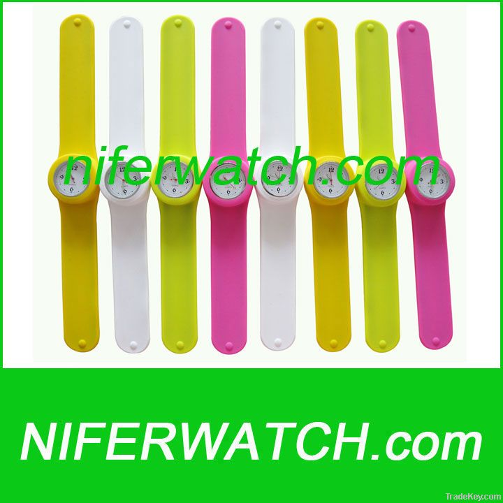 Silicone Slap quartz watch