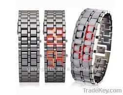 Fashion samurai LED volcanic watches (female and male)