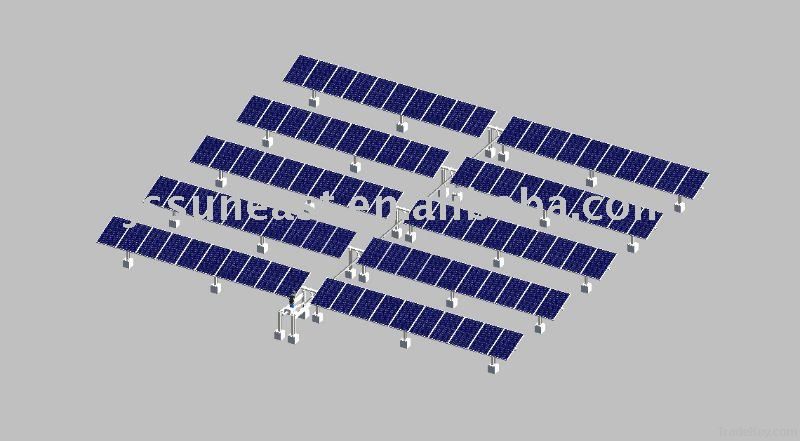 Flat single-axis pv tracker