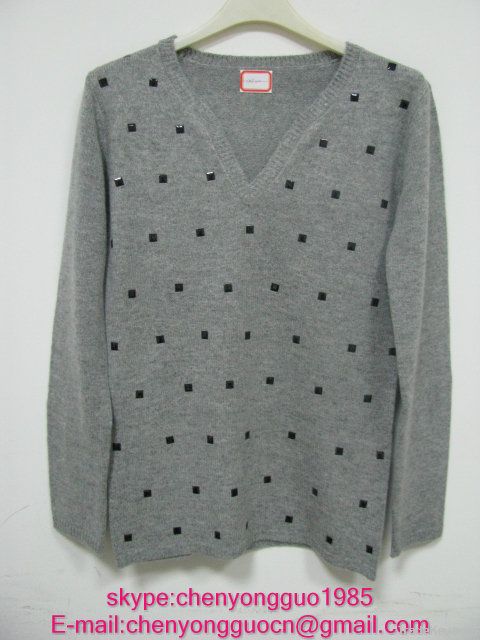 sweater(jacquard, print, sequins)