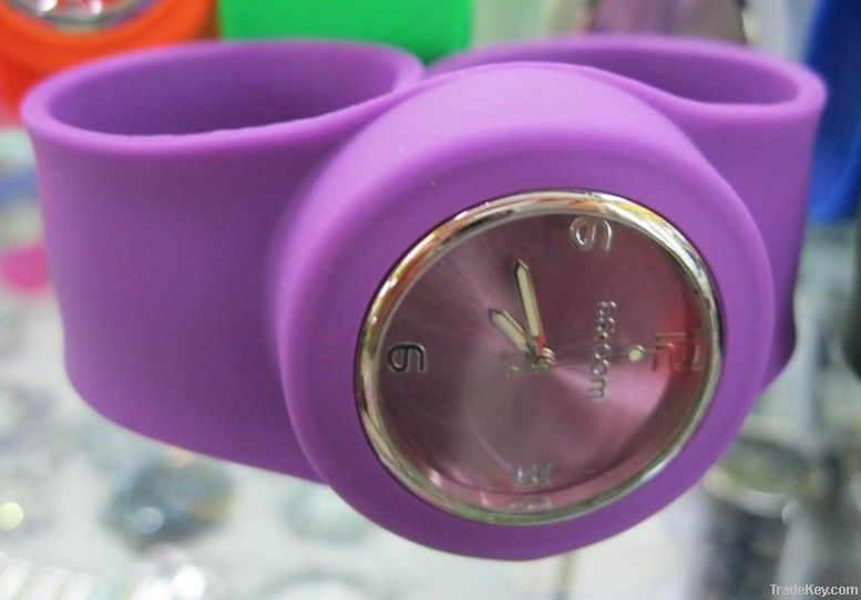 Fashion Silicone Slap Watch