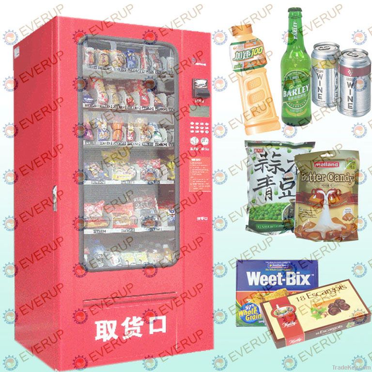 Automatic snack and beverage vending machine