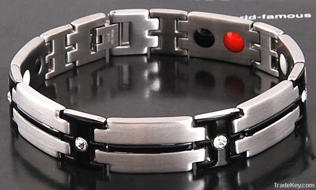 316L stainless steel magnetic jewelry, Bio magnetic titanium bracelets