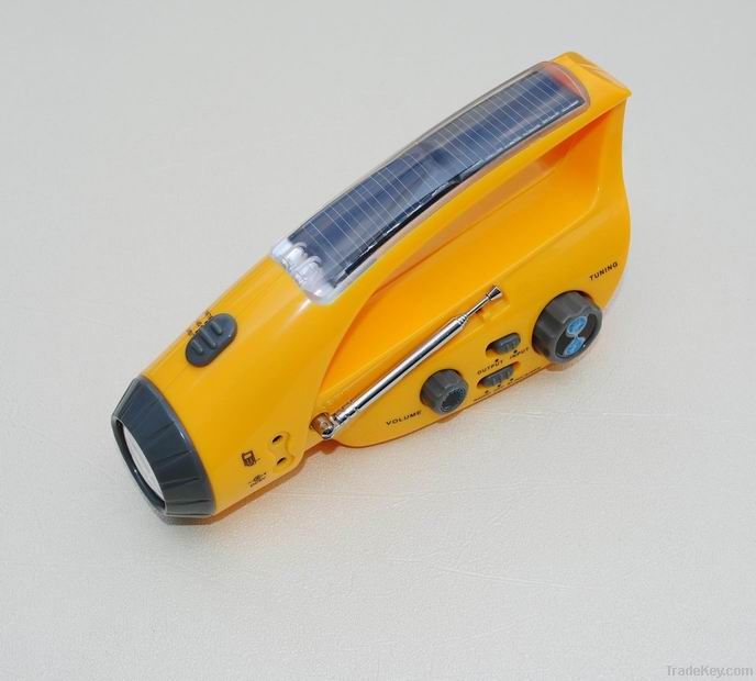 Solar Radio with LED torch light