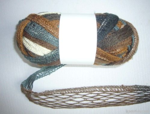 acrylic fancy mesh yarn with lurex