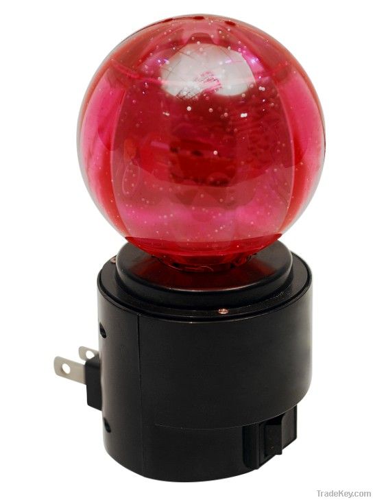 Plug in rotating night light -black