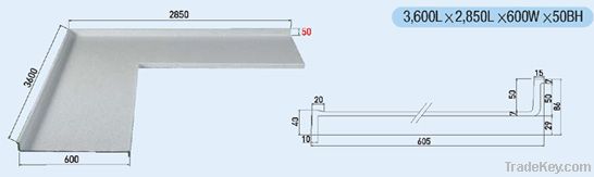 Solid Surface Sink Top Table