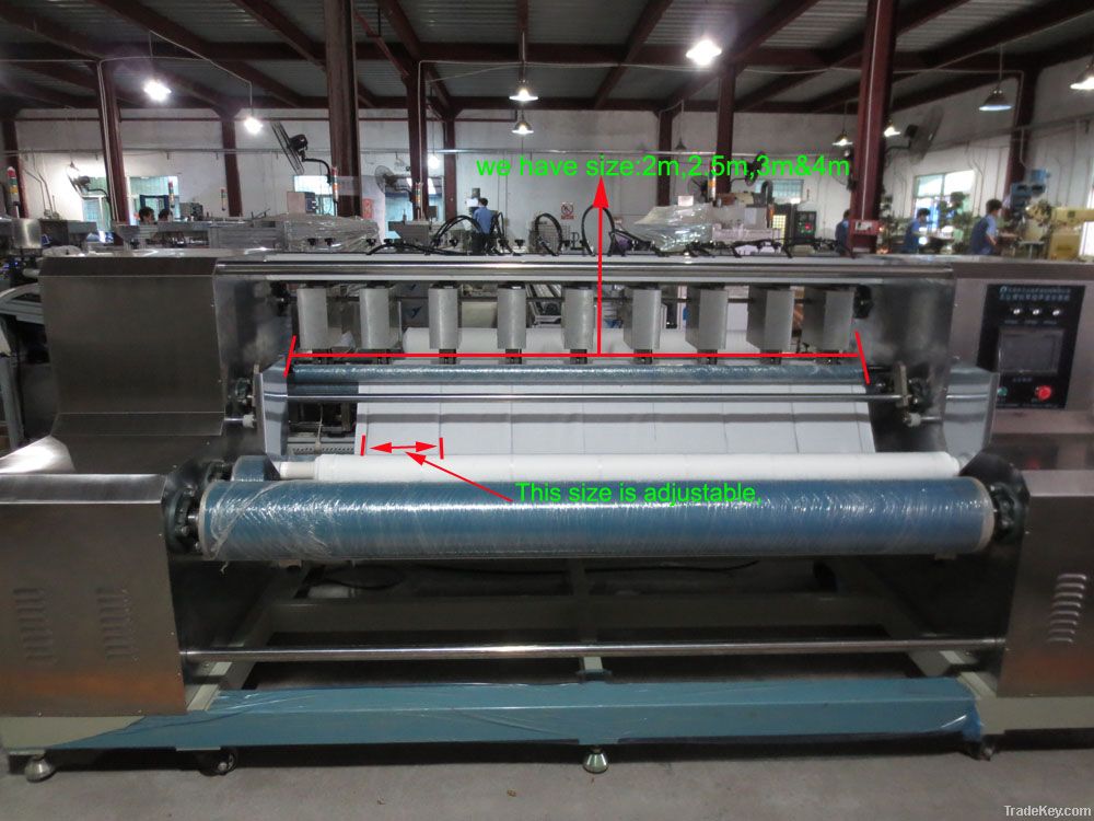 Full automatic ultrasonic microfiber cloth slitting machine