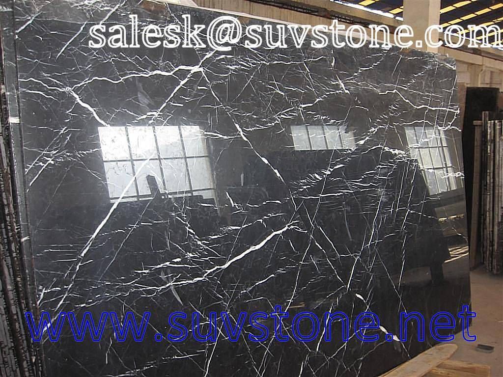 Black Marquina Marble Slab