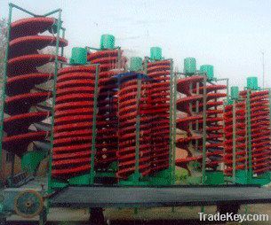 gravity separator spiral chute