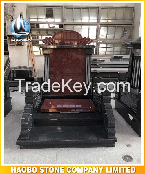 Haobo Stone Chinese Monument with Line Engraving in Granite