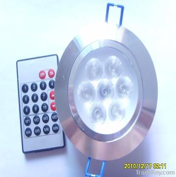 7w Ir remote led downlight