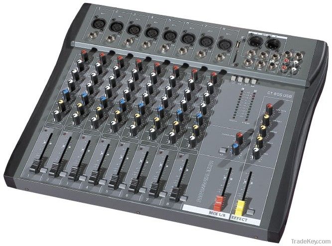 8 Channel CT-80SUSB Audio Mixer