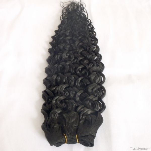 20 inch 1B# deep wave brazilian virgin hair weaves