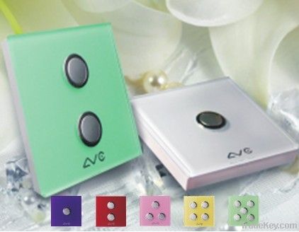 1~5 Gangs Wireless Light Switch (Crystal Glass Panel)