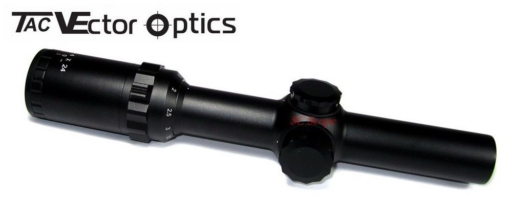 Vector Optics 1-4x24 IR Compact Hunting Rifle Scope Long Eye Relief