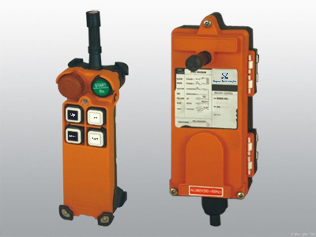 Wireless radio remote for crane