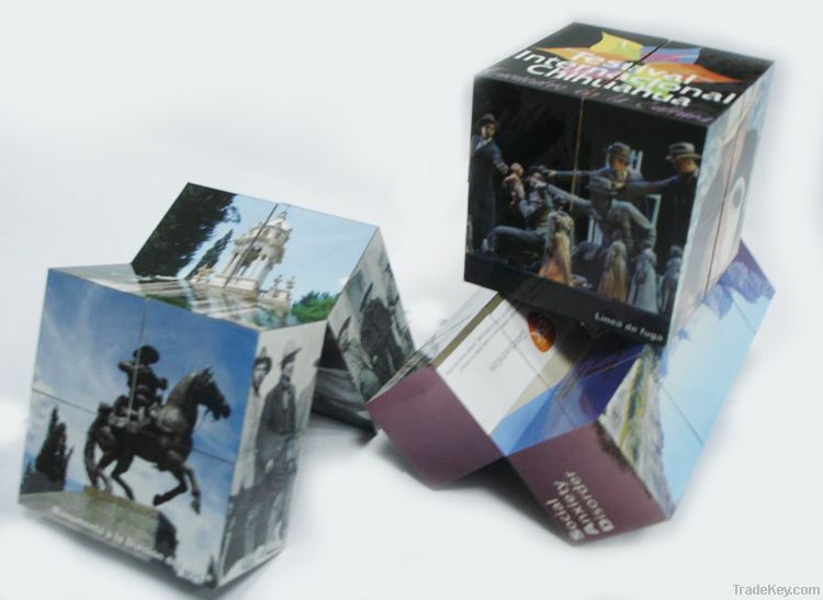 Classic Foldable Magic Cube For Advertising And Promotion Low Moq