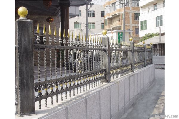 wrought iron fence