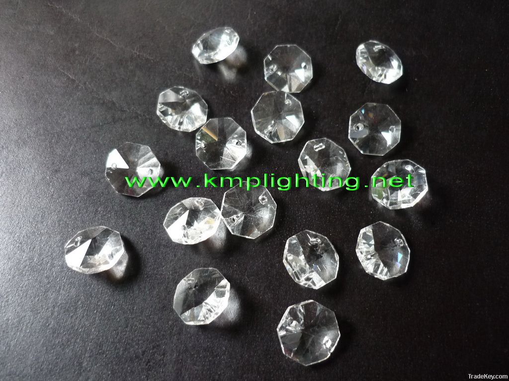 Octagonal Crystal Bead