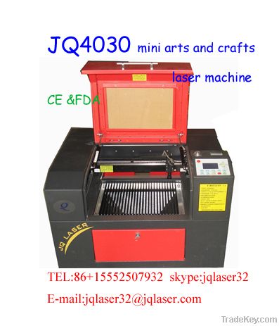 MIni arts and crafts laser  eangraving and cutting  machine -JQ-4030