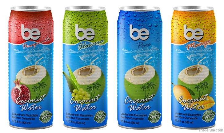 BE coconut water - 520 ml. CAN