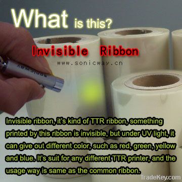 invisible ribbon is TTR printer ribbon