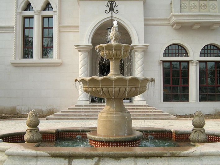 FRP Imitation stone fountain