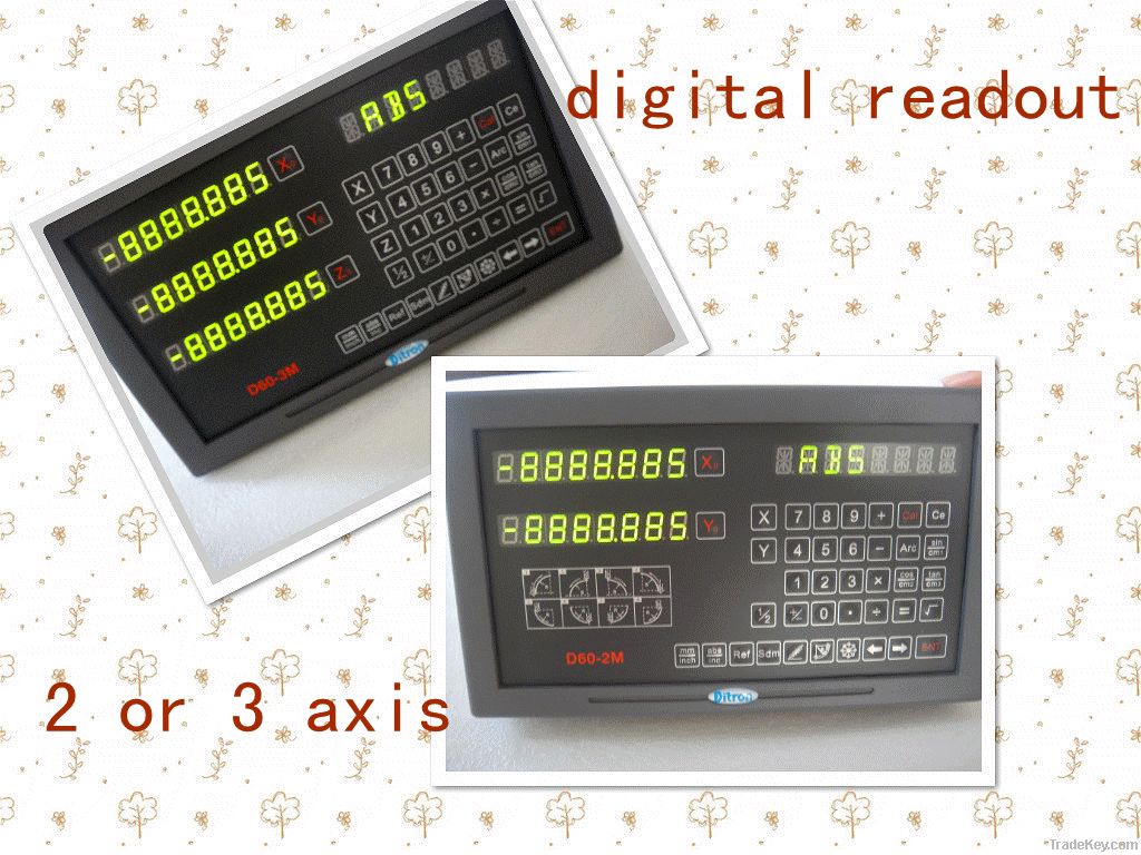 2 or 3 axis milling digital readout