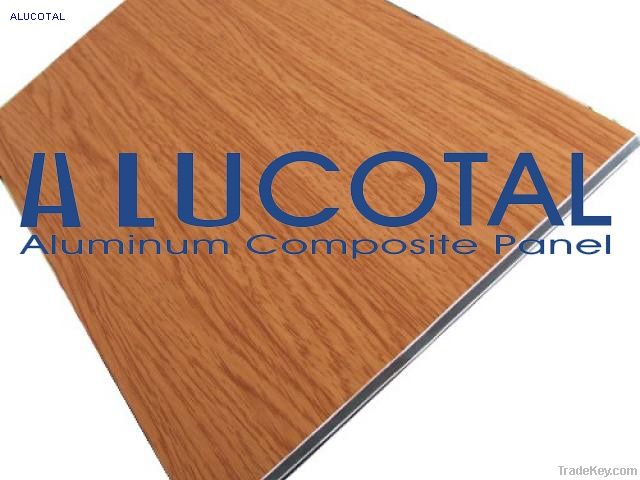 Wooden aluminum composite panel