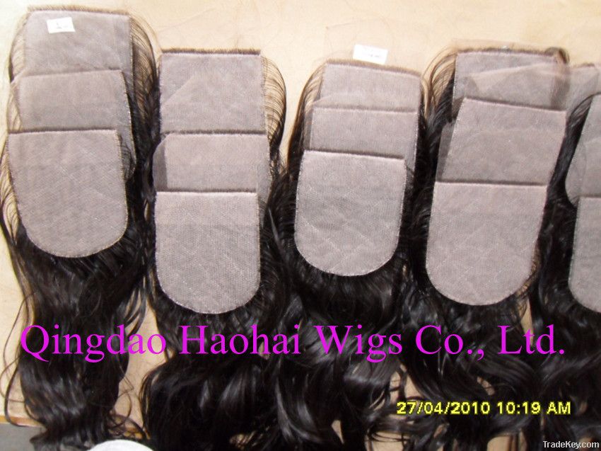 silk top closure, 100% human hair, hidden knots, high quality