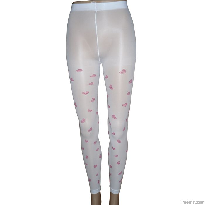 Ladies fashion leggings printing footless