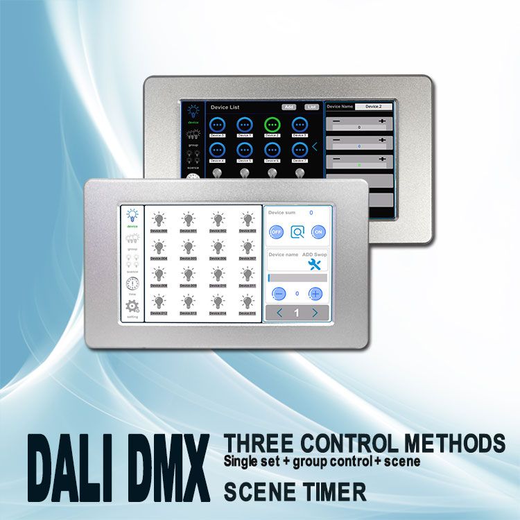 7 inch DALI touch screen master controller Smart Lighting control system