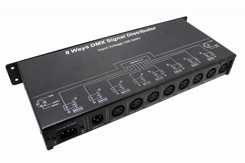 1CH/4CH/8CH DMX signal distributor DMX signal splitter