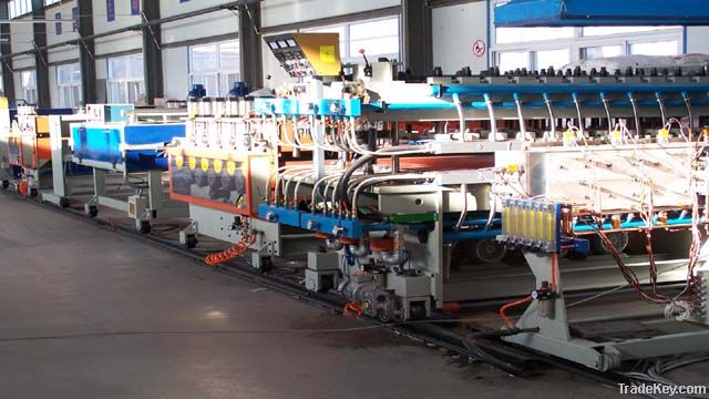 PP hollow grid board extrusion machine