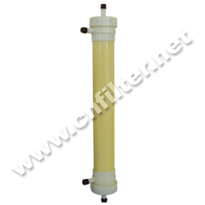 Hollow fiber menbrane filter cartridges