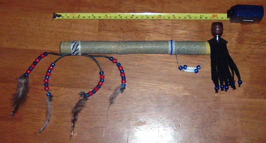 Bamboo Peace Pipe (stone finish)