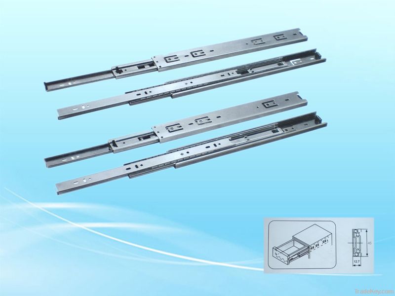 three fold soft closing drawer slides