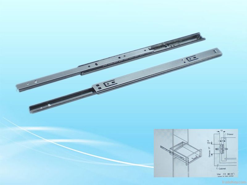 Telescopic ball bearing drawer slides