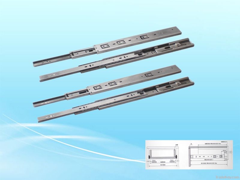 Soft closing ball bearing drawer slides