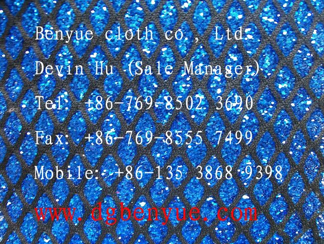 fashion sequin mesh fabric