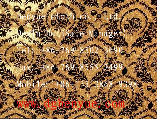 fashion printed pu leather glitter fabric