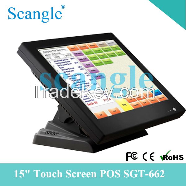 All-in-one Integrated  POS terminal/Intergrated Touch Screen POS system/Completed Touch POS machine